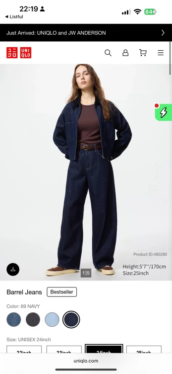Jean Baggy incurvé pour Unisexe | UNIQLO FR