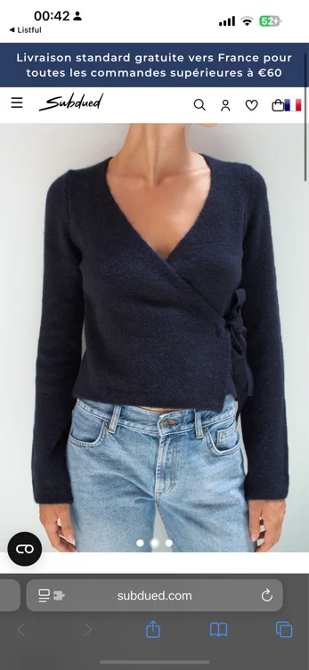 Cardigan cache-coeur