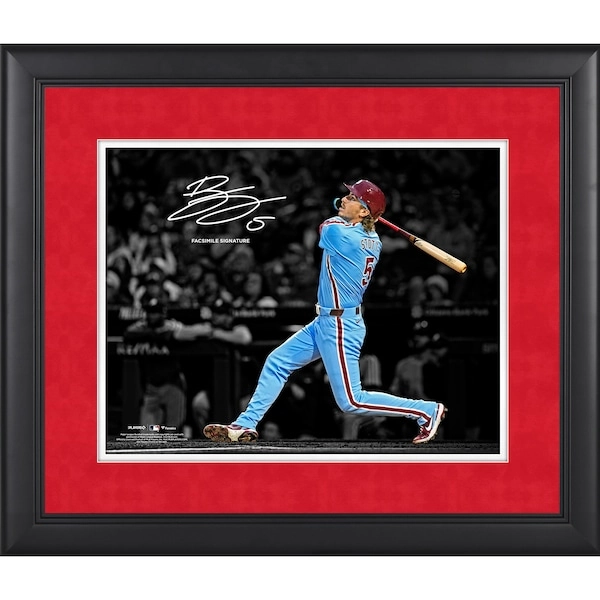 Bryson Stott Philadelphia Phillies Facsimile Signature Framed 11" x 14" Spotlight Photograph