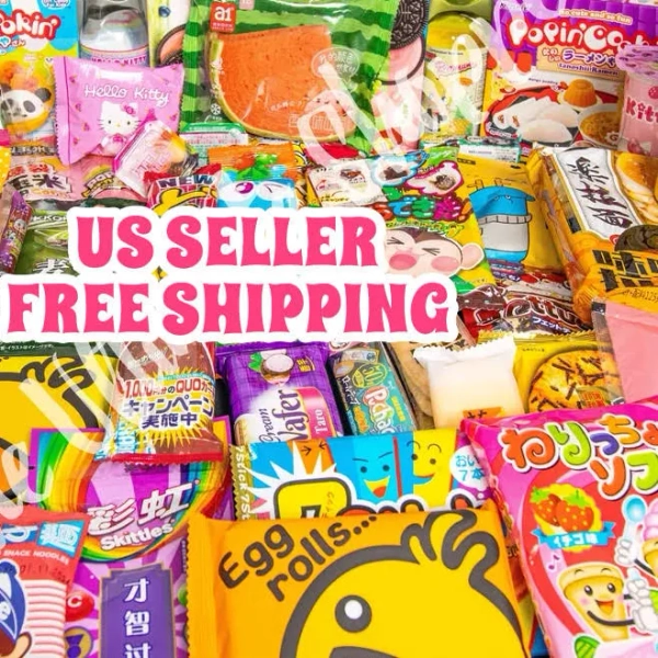 50 Pieces Exotic Japanese Korean Taiwanese Asian Snack Box Samplers