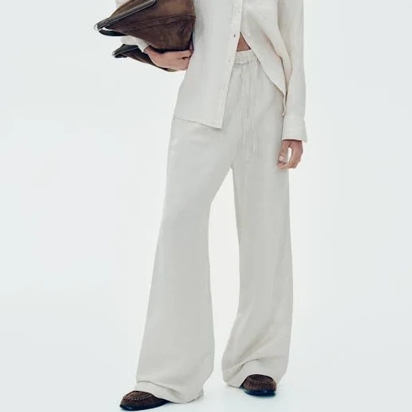 Ladies h&m Linen-Blend Pants