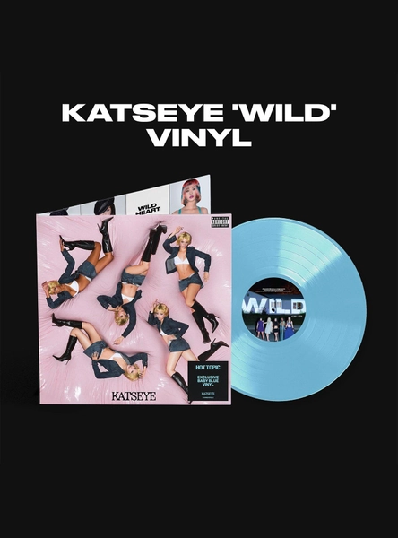 KATSEYE WILD (Baby Blue) Vinyl EP Hot Topic Exclusive