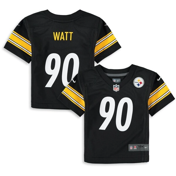 Infant Pittsburgh Steelers T.J. Watt Nike Black Team  Player Game Jersey