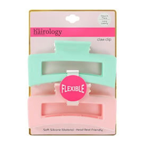 Hairology™ Flexible Silicone Claw Clips 2-Pack | Five Below