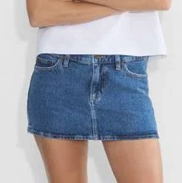 Denim Forum Women's Alba Micro Denim Skirt