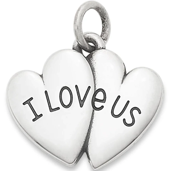 Sterling Silver I Love Us Charm