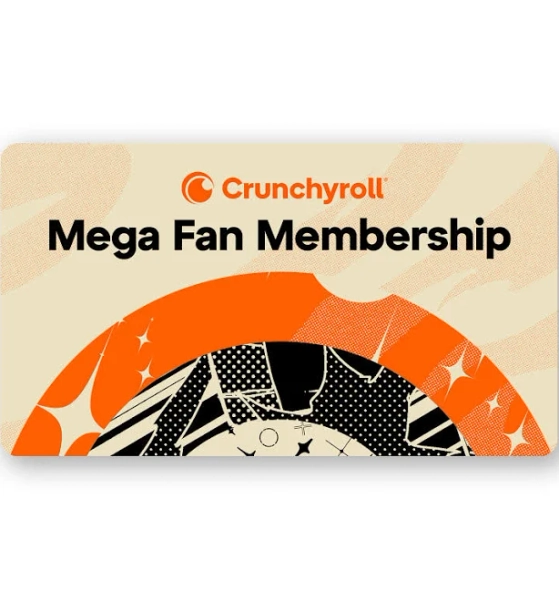 Crunchyroll Mega Fan Membership 12 Month Gift Card