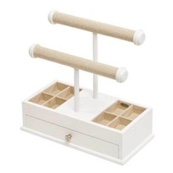 Mele and Co Ivy Wooden Jewellery Box and Organizer - White