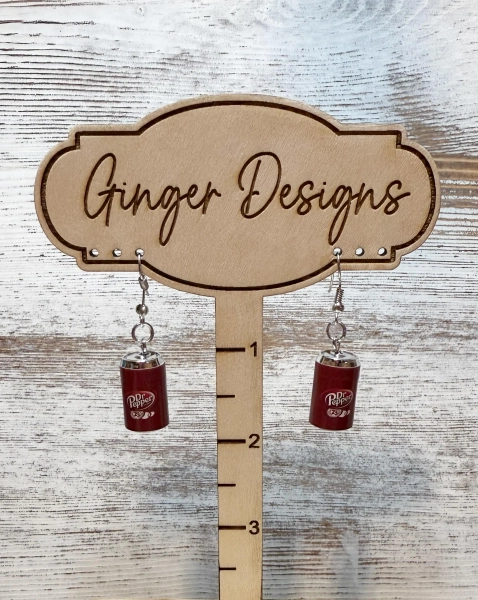 Pepsi Earrings; Dr.Pepper Earrings; Soda Earrings