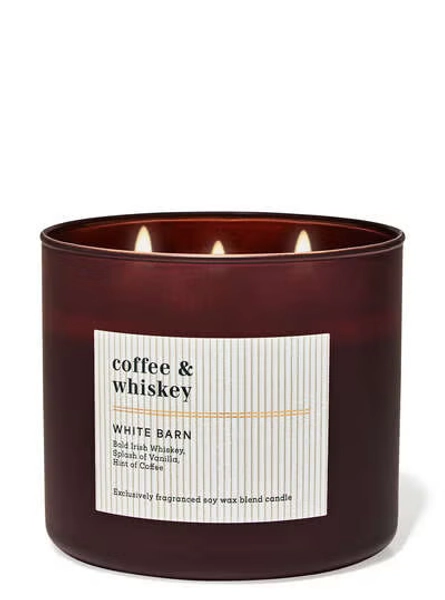 Coffee & Whiskey 3-Wick Candle