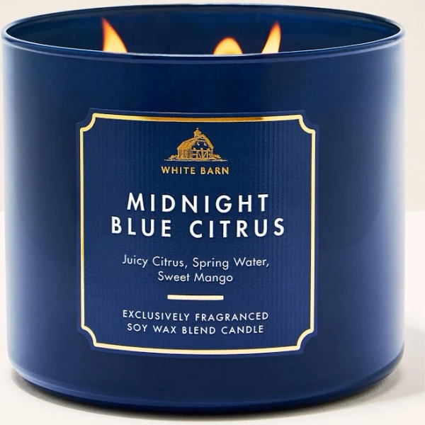 Bath & Body Works Midnight Blue Citrus 3-Wick Candle
