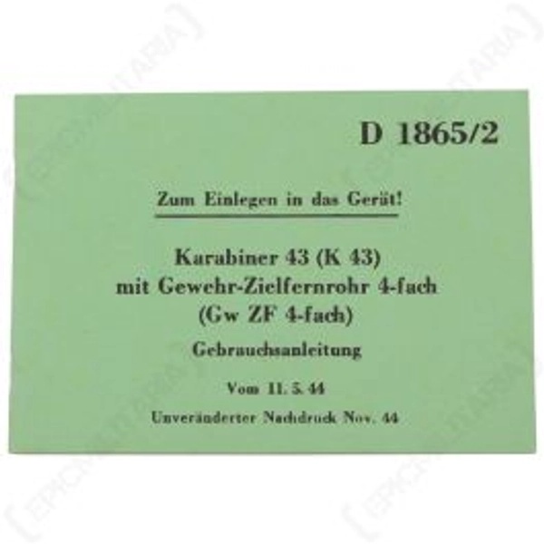 Gewehr 43 & Karabiner 43 Manual