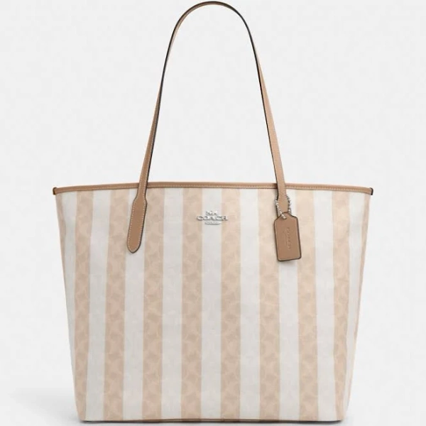 Coach Women's Large City Tote Bag in Signature Canvas