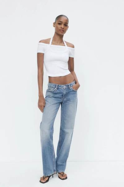 TRF LOW-RISE STRAIGHT JEANS