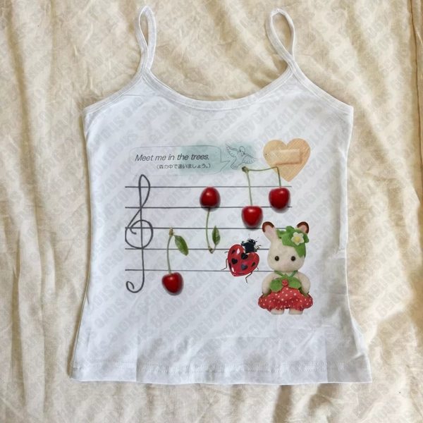 2000s Tank Top Baby Tee Emo Girl SymbolGraphic Print Grunge Vintage Punk Slim Crop Top Camisole Female Clothes Crop Top Y2k Top - AliExpress 
