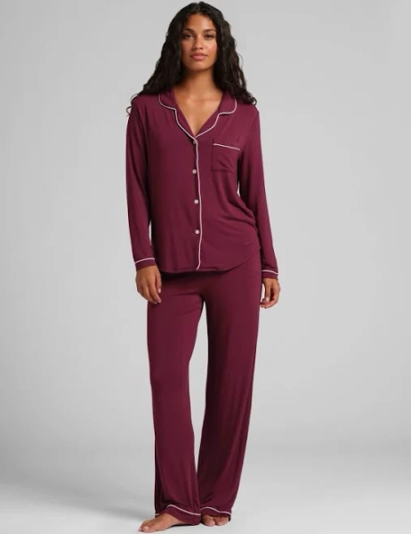 Women's Comfrt Intimates & Sleepwear Comfrt Long Sleeve Pj Set Christmas Tee