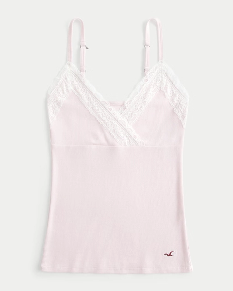 Wrap Lace Trim Cami