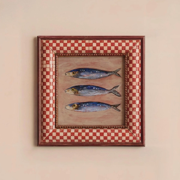 Sardines Print Sardine Tin Vintage Poster Retro Sardine Wall Art European Kitchen Art Sardine Poster Coastal Art Fisherman Core Aesthetic