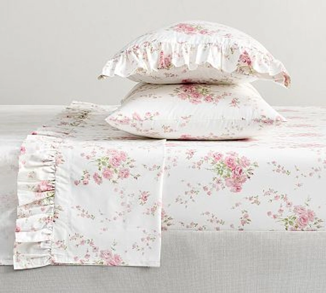 LoveShackFancy Antique Floral Printed Sheet Set