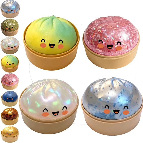 Dumpling Squishies Toys, Giant Glitter Dumpling, Colorful Dumplings Stress Balls Fidget Sensory Toys,Squeeze Dough Ball Stress Relief Hand Toys with Food Steamer Stretchy Desk Toys(F) - Walmart.com