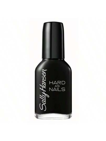 Hard As Nails Black Heart Long Lasting Chip Resistant Opaque Shiny Black Nail Polish