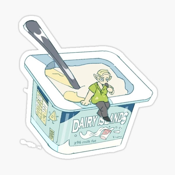 little yogurt gilear Sticker