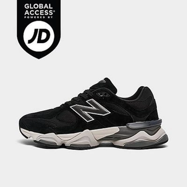New Balance Men's 9060 Casual Shoes in Black/Phantom Size: 9.5