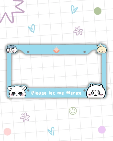 Please Let Me Merge License Plate Frame - Etsy