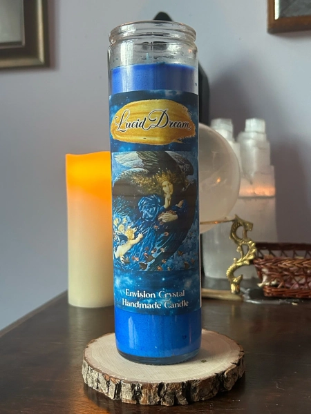 Lucid Dream Spell Candle -Promote Psychic Dreams And Lucid Dreaming - BEST SELLING SCENT — Envision Crystal - Believe In Magic