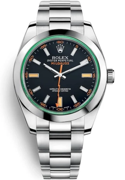 Rolex Milgauss Intense Black Oystersteel Men's Watch