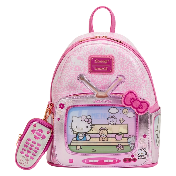 Sanrio Exclusive Hello Kitty Vintage TV Lenticular Mini Backpack with Coin Bag