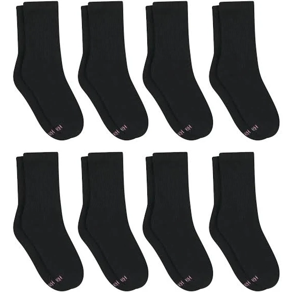 Hanes Women's Ultimate Cool Comfort Cushioned Moisture Wicking Crew Socks (8-