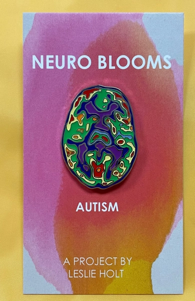 Fav Brain Pin - Enamel Pin - Autism Pin - Brain Art - AUTISM - Mental Health - Neuro Bloom - Etsy