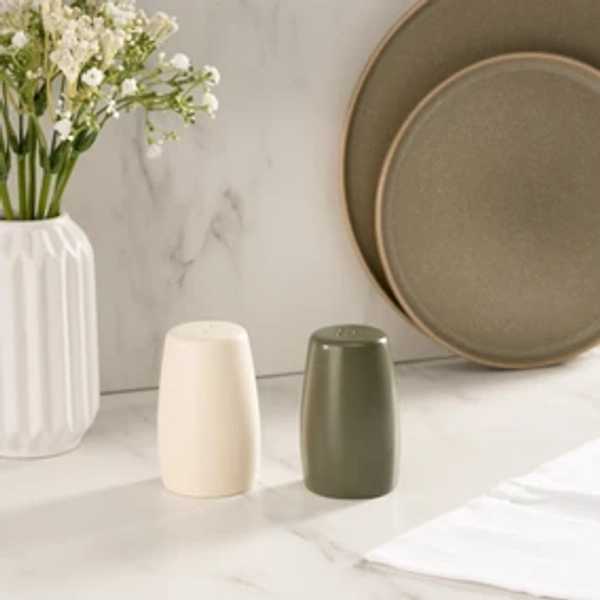 The Edited Life Ceramic Salt and Pepper Set