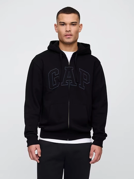 Relaxed Gap Logo Zip Hoodie
