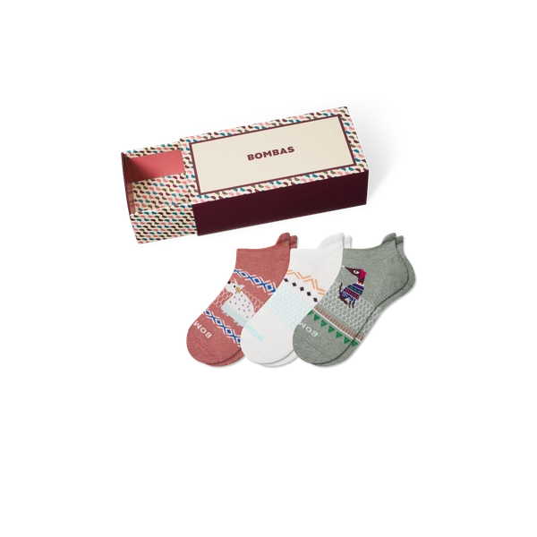 Women's Holiday Ankle Sock 3-Pack Gift Box