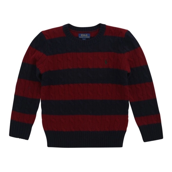 Boys POLO Ralph Lauren Wool / Cashmere Cableknit Sweater Size L •14-16