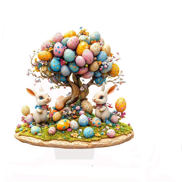 Easter Decorations for the Home Farmhouse Colorful Bunny with Egg Easter Table Decor Happy Spring Decoration for Indoor Home Party Easter Tabletop Decoration Easter Gifts for Kids - Walmart.com