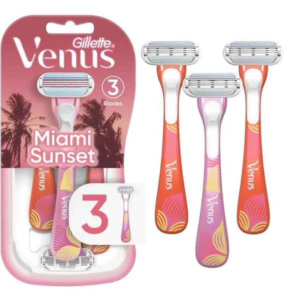 Venus Miami Sunset Smooth Sensitive Disposable Women's Razors