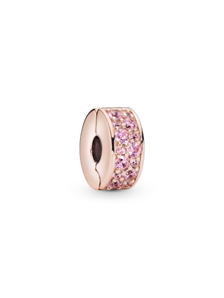 Pink Pavé Clip Charm