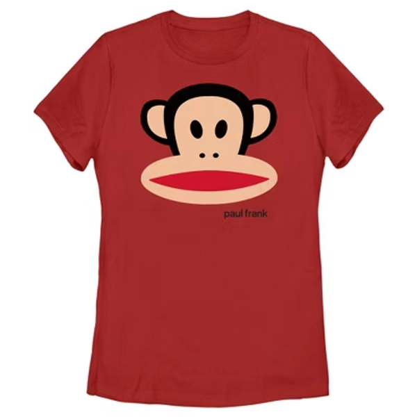 Women's Paul Frank Large Julius  T-Shirt - Red - Medium