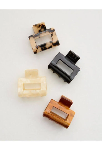 Aerie Women's Square Claw Clip 4-Pack