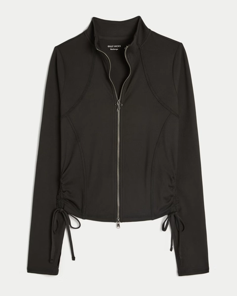 Gilly Hicks Active Recharge Side-Tie Zip-Up Jacket