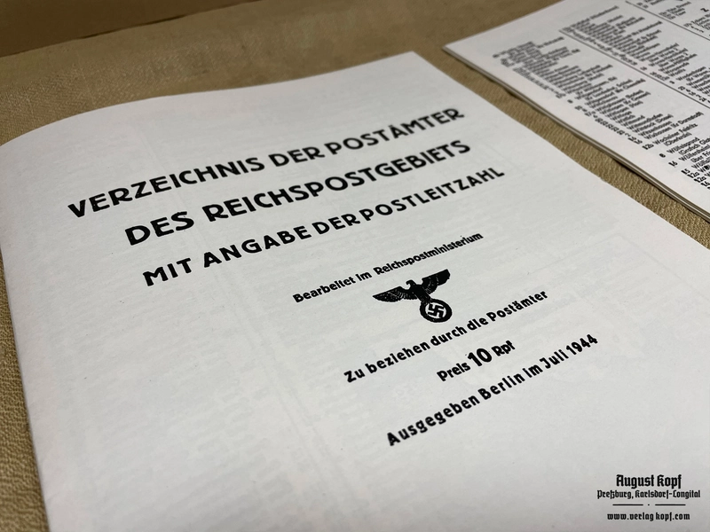 List of post offices in the Reichspost area