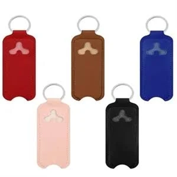 Custom Pu Leather Lipstick Case with Key Chain