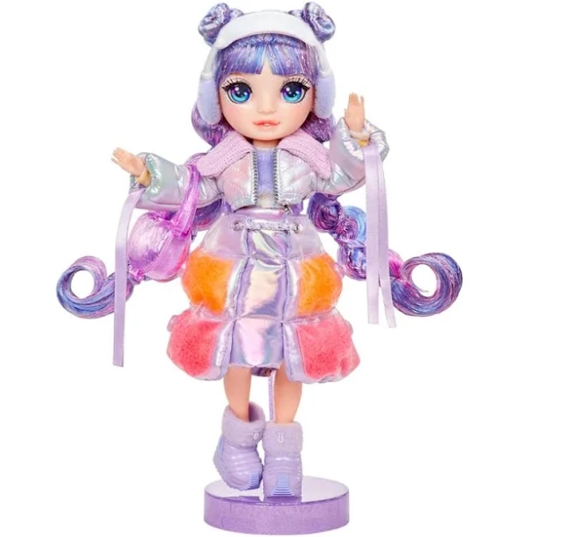 Rainbow High Winter Wonderland 11 Fashion Doll with Magic Snow Hidden in Fashion That Puffs Up with Water, and Snowman Kit