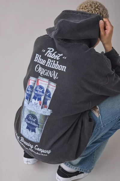 Pabst Blue Ribbon Beer Bucket Graphic Hoodie Sweatshirt