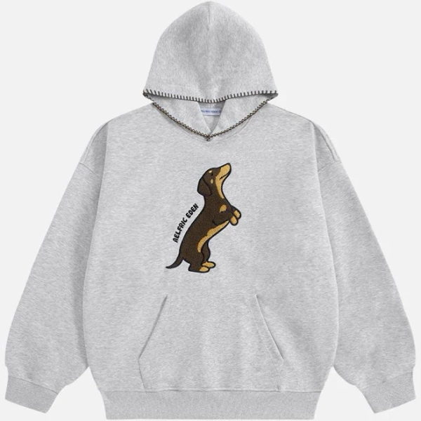 AELFRIC EDEN Women's Dachshund Pullover Hoodie