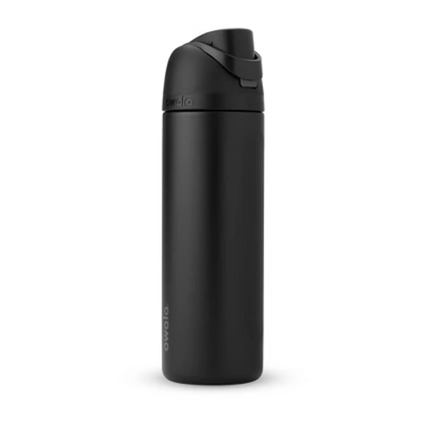 Owala 24oz FreeSip Stainless Steel Water Bottle - Very Very Dark