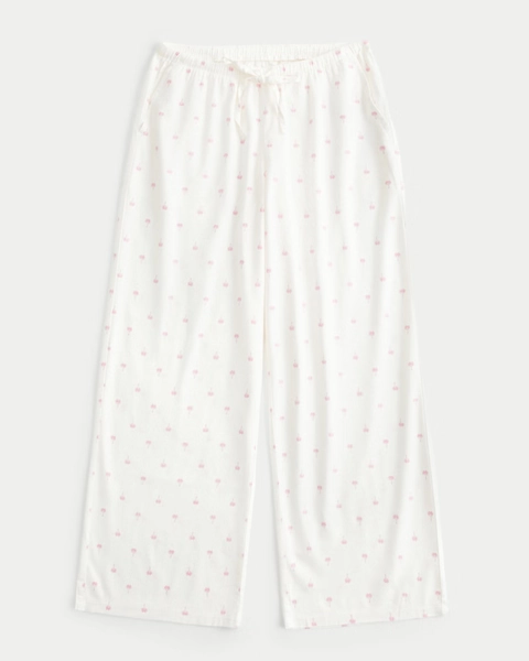 Oxford Wide-Leg Pants